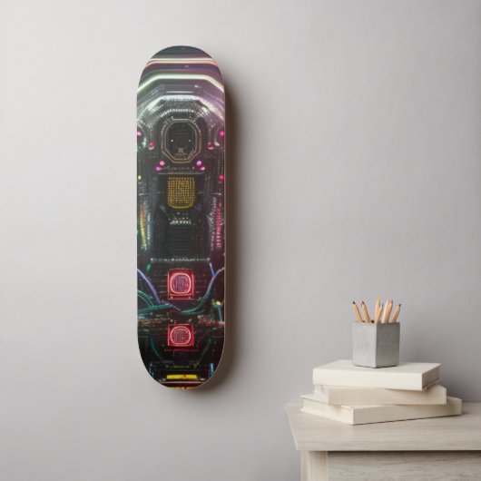 Robot 1-skateboard skateboard (Muurkunst)