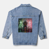 Robot 1 vrouwen denim jas denim jacket (Achterkant)