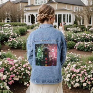 Robot 1 vrouwen denim jas denim jacket
