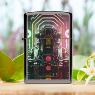 Robot 1 zwart ijs Zippo aansteker