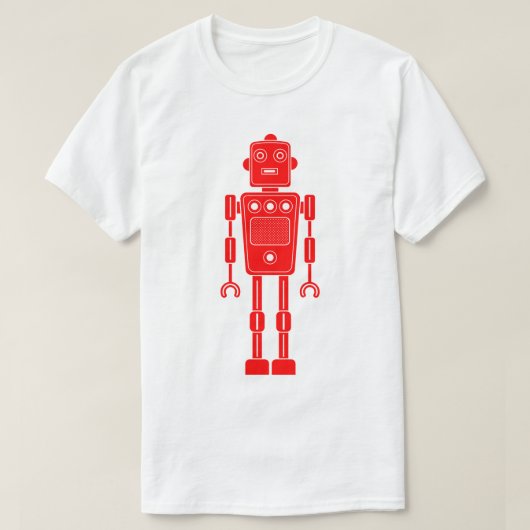 Robot 270620/011 - Rood en wit T-shirt (Design voorkant)