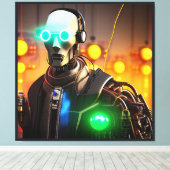 Robot 2 canvas print (Insitu (Houten vloer))