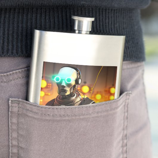 Robot 2 fiole en acier inoxydable (En situation)