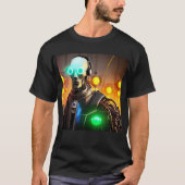 Robot 2 mannen zwart T-shirt (Voorkant)