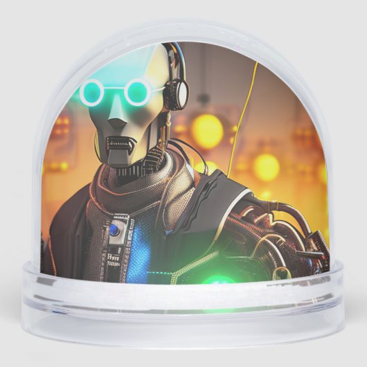 Robot 2 snow globe sneeuwbol (Voorkant)