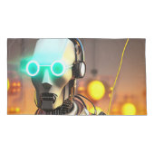 Robot 2 taies d'oreillers king 2 faces paire (Dos-gauche)