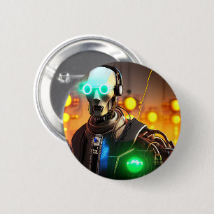 Robot 2-toets ronde button 5,7 cm