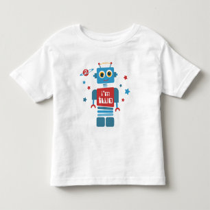 Robot 2e verjaardag kinder shirts