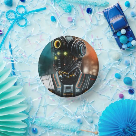 Robot 3 bols en papier (Fête)