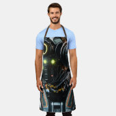 Robot 3 chef-schort schort (Gedragen)