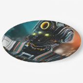 Robot 3 grote papieren borden papieren bordje (Gekanteld)