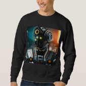 Robot 3 hommes noir sweatshirt (Devant)