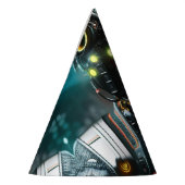 Robot 3 party petten feesthoedjes (Links)