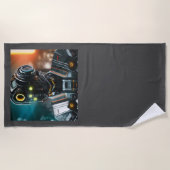 Robot 3 serviette de plage (Devant)