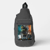 Robot 3 sling tas rugzak (Voorkant)