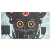 Robot 3 taies d'oreillers king 2 faces paire (devant-gauche)