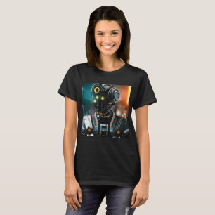 Robot 3 vrouwen zwart T-shirt