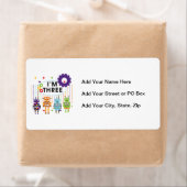Robot 3rd Birthday T shirten en cadeaus Etiket (Insitu)