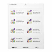 Robot 3rd Birthday T shirten en cadeaus Etiket (Full Sheet)