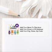 Robot 3rd Birthday T shirten en cadeaus Etiket (Insitu)