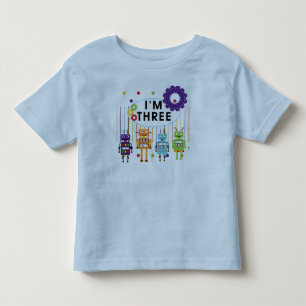 Robot 3rd Birthday T shirten en cadeaus Kinder Shirts