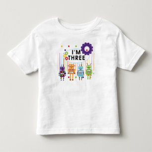 Robot 3rd Birthday T shirten en cadeaus Kinder Shirts