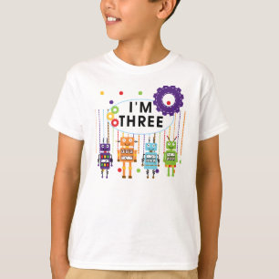 Robot 3rd Birthday T shirten en cadeaus T-shirt