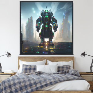 Robot 4 canvasafdruk canvas afdruk