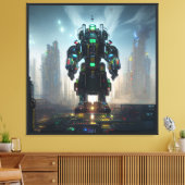 Robot 4 canvasafdruk canvas afdruk (Insitu (Woonkamer))