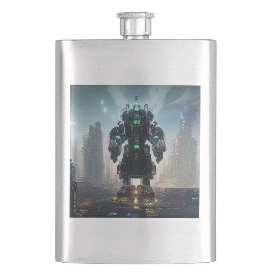 Robot 4 fiole en acier inoxydable (devant)
