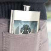 Robot 4 fiole en acier inoxydable (En situation)