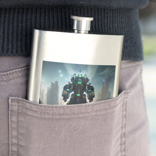 Robot 4 fiole en acier inoxydable (En situation)