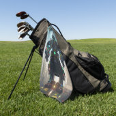 Robot 4 golfhanddoek (Groen)