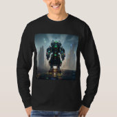 Robot 4 hommes manches longues noires T-shirt (Devant)