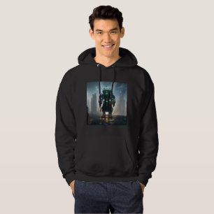 Robot 4 mannen zwarte hoodie