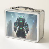 Robot 4 roestvrij lunchbox (Achterkant)