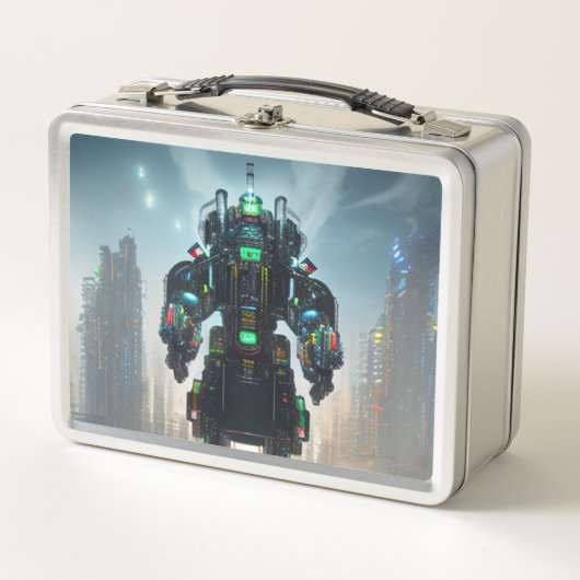 Robot 4 roestvrij lunchbox (Voorkant)