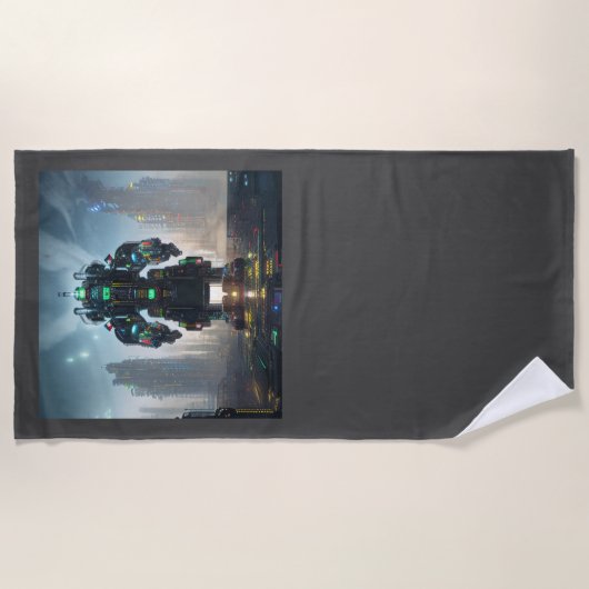 Robot 4 serviette de plage (Devant)