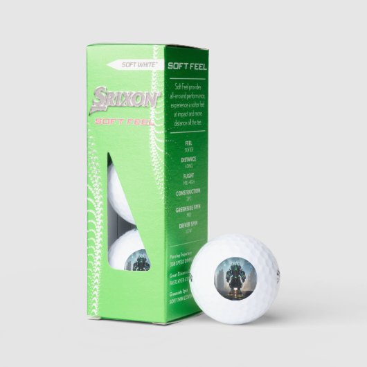 Robot 4 Srixon Soft Feel balles de golf 3 pk (Conditionnement)