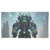 Robot 4 taies d'oreillers king 2 faces paire (devant-gauche)