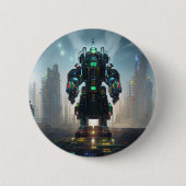 Robot 4-toets ronde button 5,7 cm (Voorkant)