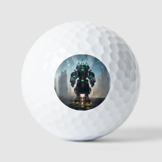 Robot 4 waarde golfballen 12 pk (Voorkant)