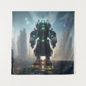 Robot 4 wandtapijt wandkleed (Voorkant)