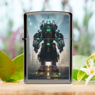 Robot 4 zwarte ijs Zippo aansteker