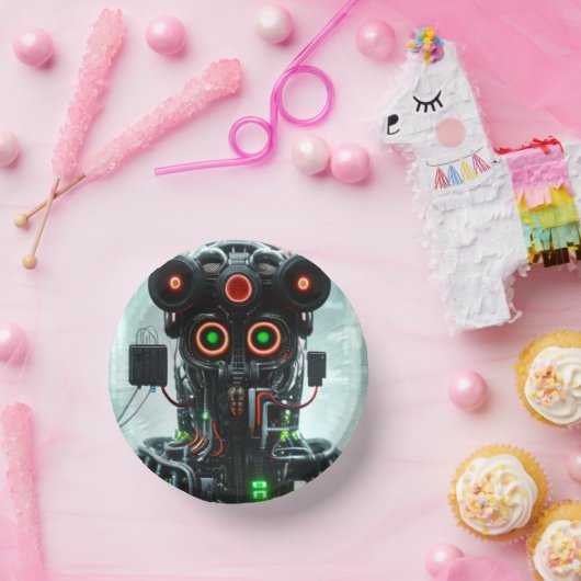 Robot 5 bols en papier (Fête)