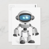 "Robot 5" Briefkaart (Voorkant / Achterkant)