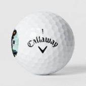 Robot 5 Callaway Warbird balles de golf 3 pk (Logo)