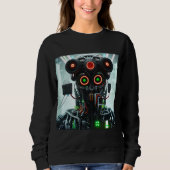 Robot 5 femmes sweatshirt noir (Devant)