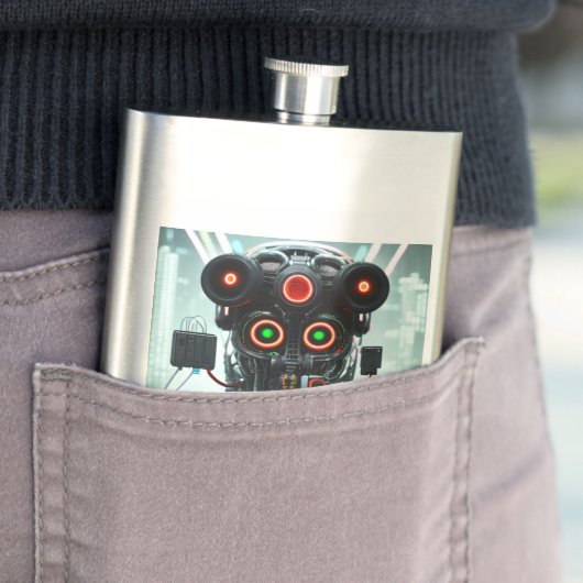 Robot 5 fiole en acier inoxydable (En situation)