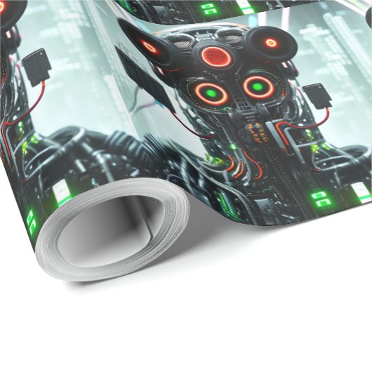 Robot 5 glanzend inpakpapier (Rol Hoek)